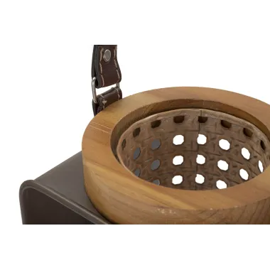 LATARNIA IRON-RATTAN 16x13x20 cm MIN 2